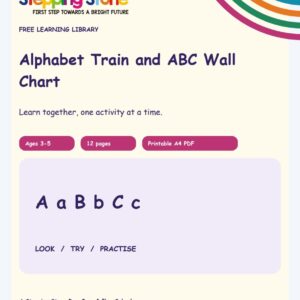 Alphabet Train and ABC Wall Chart (Free Printable PDF)
