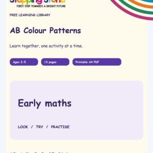 AB Colour Patterns (Free Printable PDF)