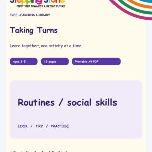 Taking Turns (Free Printable PDF)