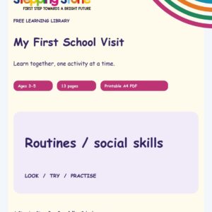 My First School Visit (Free Printable PDF)