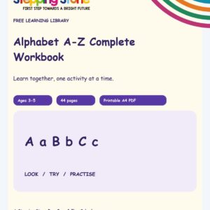 Alphabet A-Z Complete Workbook (Free Printable PDF)